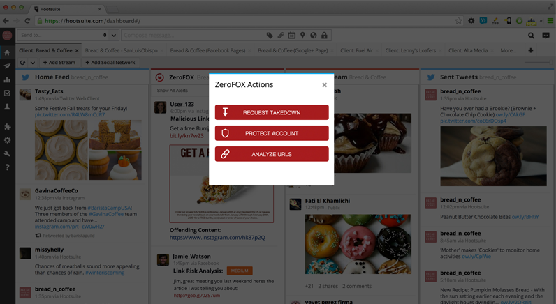 Hootsuite and ZeroFOX protect from social media security risks