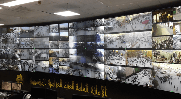 eyevis Video Wall plays key role in protecting Holy Shrine