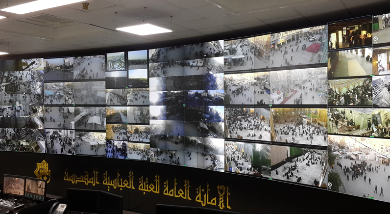 eyevis Video Wall plays key role in protecting Holy Shrine