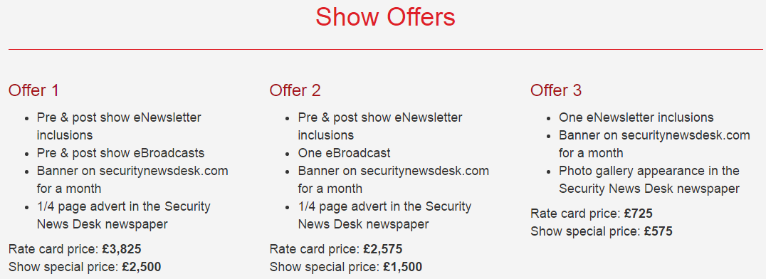 Maximise your IFSEC 2016 appearance with our Marketing Packages