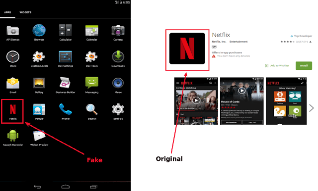 Fake Netflix app reads text messages and steals mobile files
