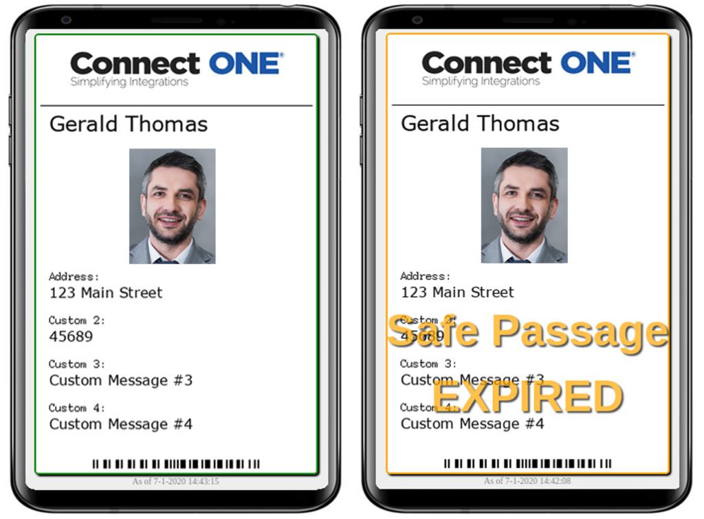 Connected Technologies Connect ONE Safe Passage August 2020