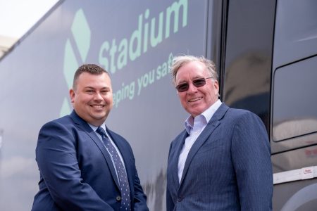 Managing Director Carl Taylor with Owner and Founder David McAtamney