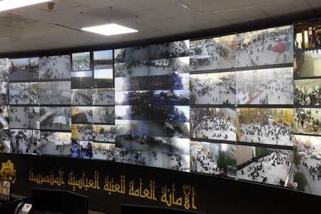 eyevis Video Wall plays key role in protecting Holy Shrine