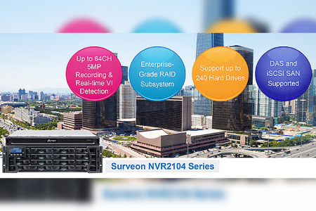 Surveon introduce NVR2104 with RAID Subsystem